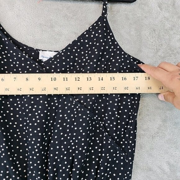 Tommy Bahama Sea Swell Linen Blend Cropped Jumpsuit Womens M Black Polka Dot - Picture 8 of 10